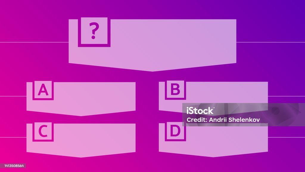 Multiple Choice Square Image Multiple Choice Quiz Template Stock Illustration - Download Image Now ...