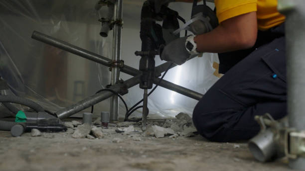 istock Japanese man is crushing the concrete ground. 1413517801