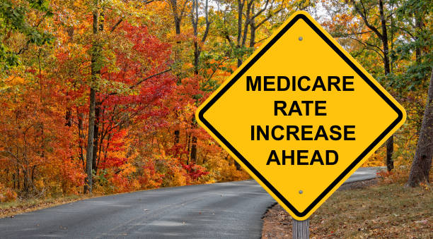 istock Medicare Rate Increase Warning Sign 1413521592