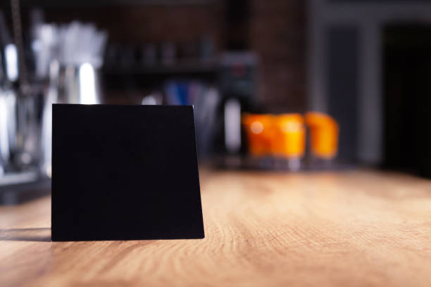 istock Black square mock-up for restaurant or cafe. 1413525950