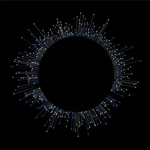 Vector illustration of network explosion