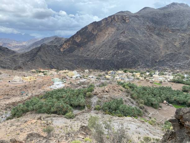 istock Balad Sayt and Hatt Mountains in Oman 1413528856