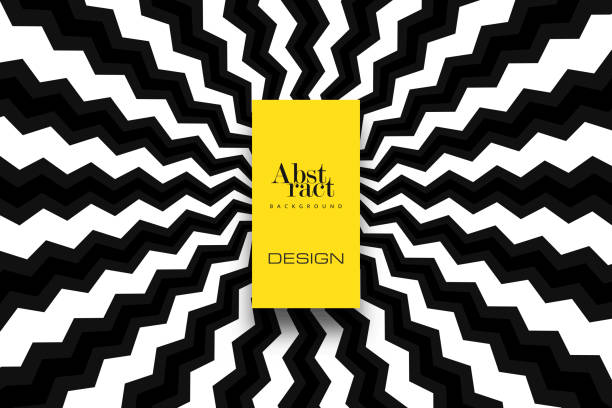 Abstract geometric vector pattern Abstract pattern created from repetitive elements. zigzag stock illustrations