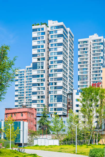 istock Modern city at dusk 1413540691