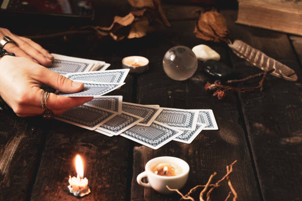 istock tarot fortune teller, magic and the occult, occult sciences, divination and predictions 1413541804