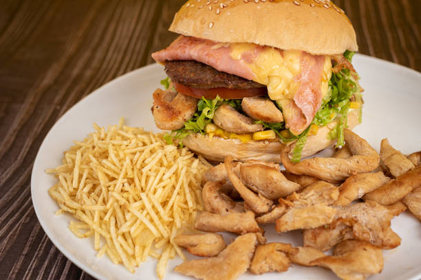 istock Salad-style sandwich with mozzarella cheese and chicken 1413542865