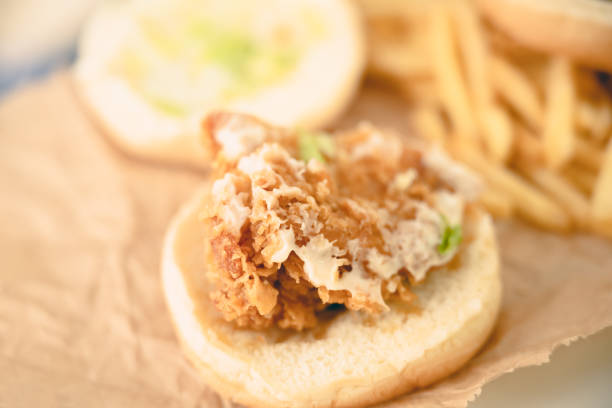 Hamburgers and other food