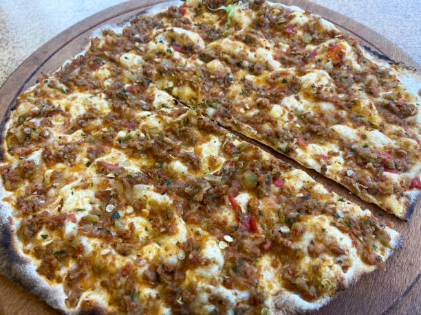 istock Lahmacun, Turkish food lahmacun on the table 1413549807