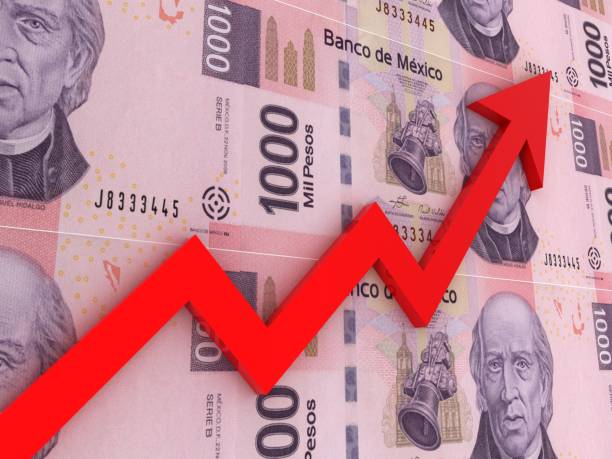 istock Mexican money peso growth chart graph investment 1413551634