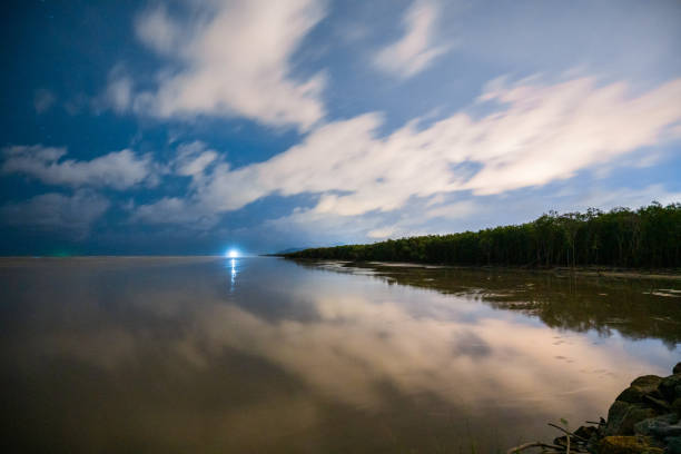 istock Night scenes by the beach 1413556642