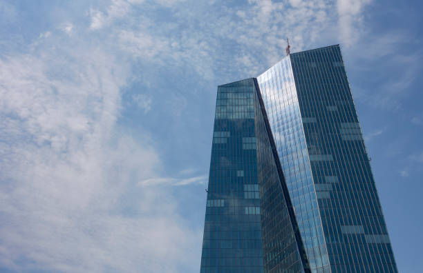 Frankfurt, Germany - July 29, 2022: The main building of the European Central Bank (ECB)