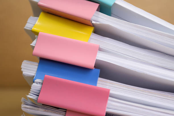 istock document paper of business report paper file on the table in a work office, concept document in work office 1413562235