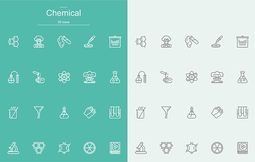 Chemical Line Icons