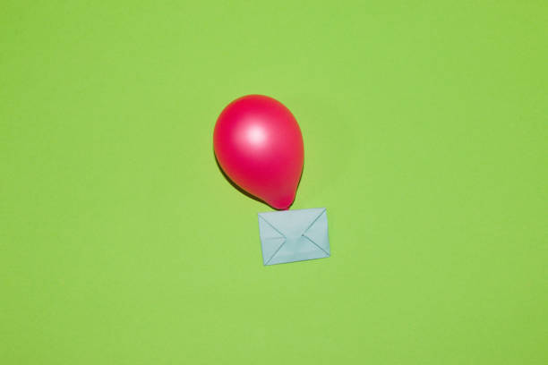 Defocused background with envelop symbol.