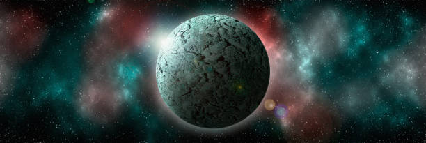 istock Unknown planet from outer space. Space nebula. Cosmic cluster of stars. Outer space background. 3D Illustration 1413570926