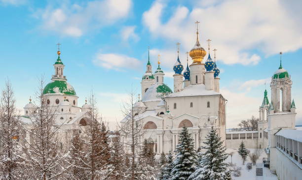 Rostov veliky on a clear winter day