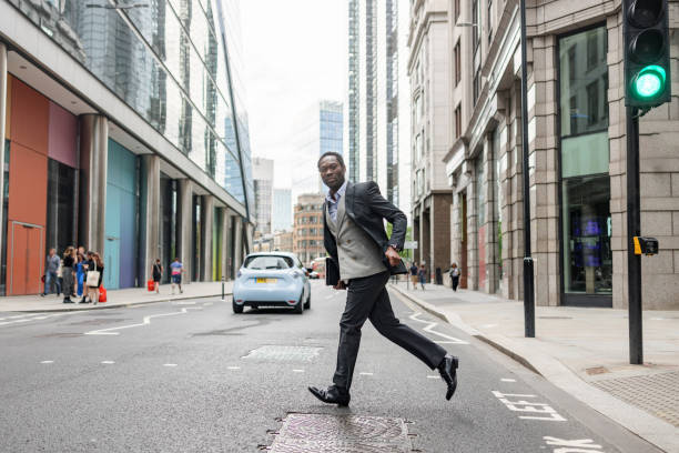 istock Mature Office Employee On His Way To The Work 1413575152