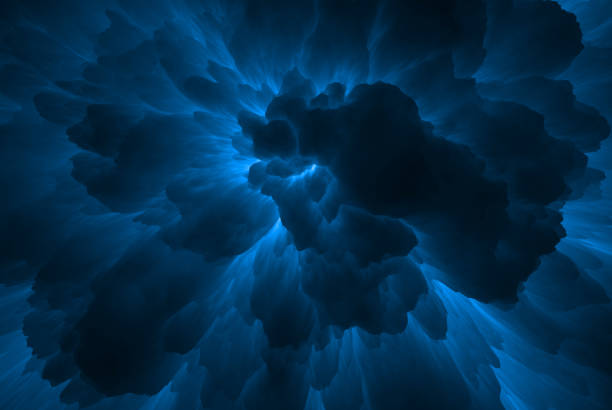 Abstract clouds. Surreal fantasy background. 3d illustration.