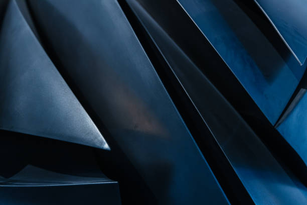 Stainless metal industrial matallic dark abstract background for modern design in cold light