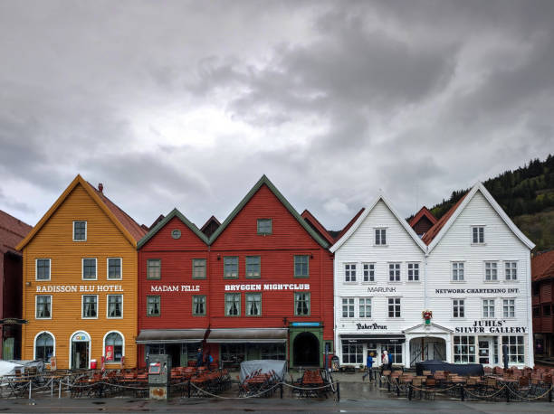 Bergen, Norway: 4 May 2022 - Bryggen