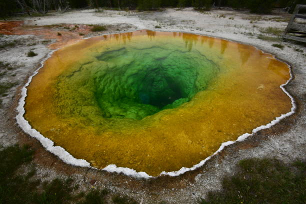 istock Geothermal pools of Yellowstone 1413580040