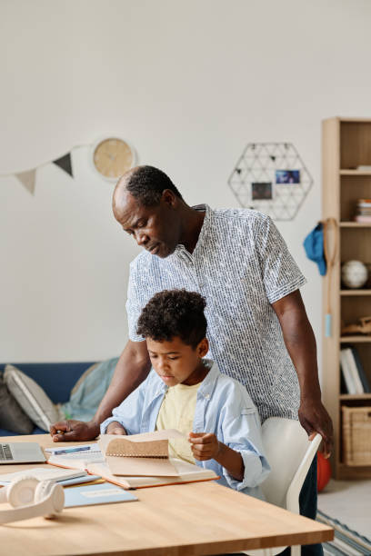 istock Teacher training with pupil at home 1413582266