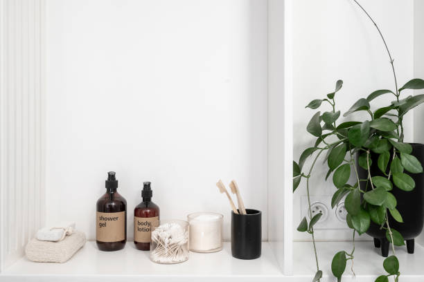istock bath accessories, cosmetics and hygiene products for personal care 1413584177