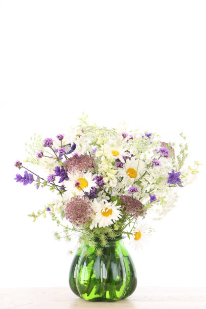 istock Mixed flowers bouquet on white 1413585410
