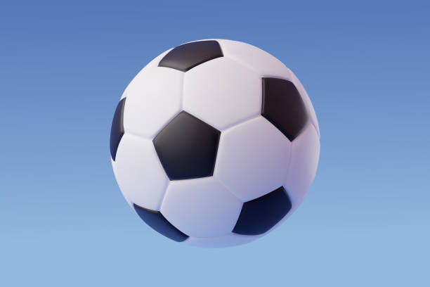 3d vector fußball, sport und spiel wettkampfkonzept. - football spielball stock-grafiken, -clipart, -cartoons und -symbole