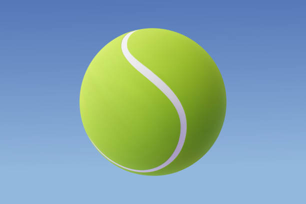 istock 3d Vector tennis ball, Sport and Game competition concept 1413585555