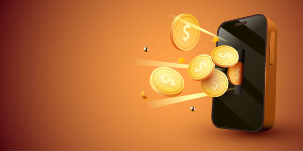 istock Mobile banking app and e-payment. Smartphone electronic phone wallet. Online banking. Shopping by phone. 1413586657