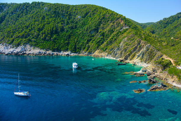 Skopelos stock photo