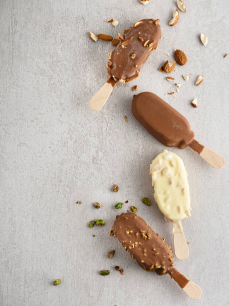 istock Stick ice cream, Chocolate popsicle, Ice cream bar, Chocolate Ice Cream Pops 1413591256