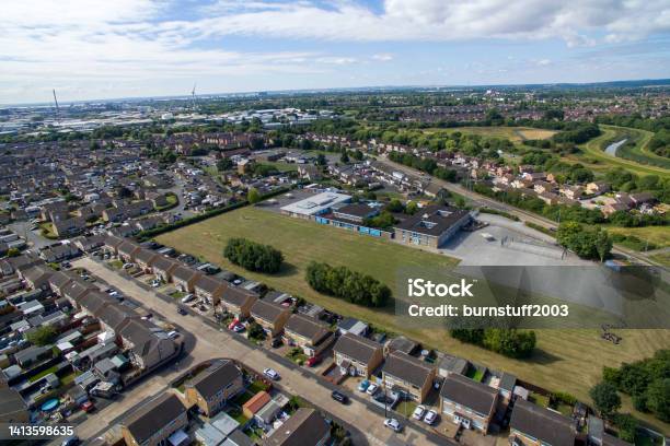 Aerial View Of Sutton Park Housing Estate Kingston Upon Hull Stock