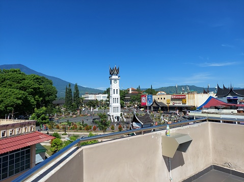 Jam Gadang View From Pasar Atas Bukittinggi City