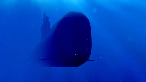 Nuclear Submarine Underwater, Undersea, Defending - Activity, Submarine, Nuclear Submarine nuclear energy stock pictures, royalty-free photos & images