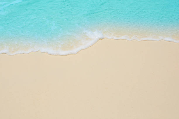 istock Soft waves of blue sea 1413607331