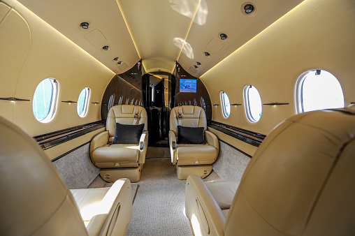Four seater private plane seat
