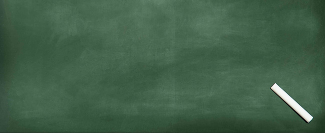 Empty green chalkboard texture hang on the white wall. double frame from greenboard and white background. image for background, wallpaper and copy space. bill board wood frame for add text.