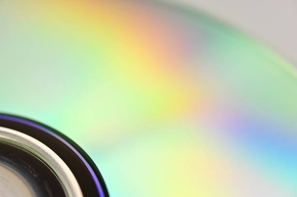 istock Part of compact disc shining in gradation 1413611974