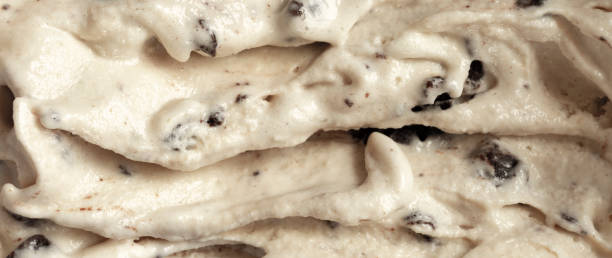 istock Ice cream background material. Ice cream with chocolate chips. 1413617892