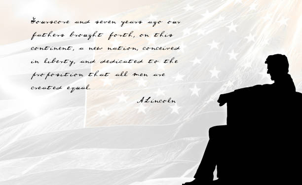 에이브러햄 링컨 전 미국 대통령 동상, 미국 국기, 게티즈버그 연설 - lincoln memorial washington dc people abraham lincoln 뉴스 사진 이미지