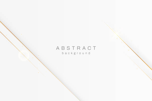 Abstract luxury background with golden lines and shadows. Luxury white background with golden elements and space for text. Elegant background with golden lines Abstract luxury background with golden lines and shadows. Luxury white background with golden elements and space for text. Elegant background with golden lines. Vector white and gold texture stock illustrations
