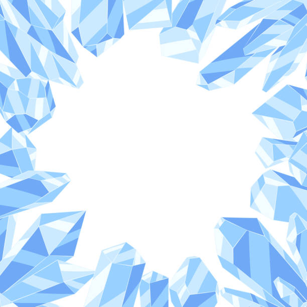 istock Frame with crystals or crystalline minerals. Jewelry or semiprecious gem stones. 1413633451