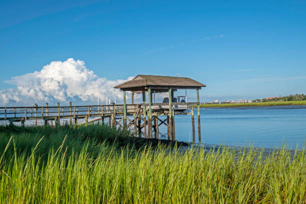 istock Boathouse and Pier 1413633895
