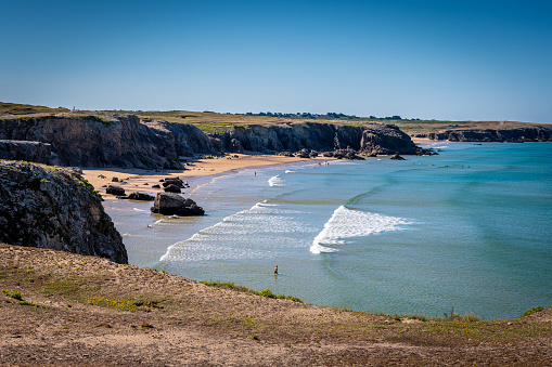 The magnificent coast of Brittany in France