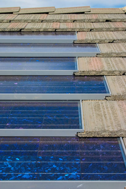 istock Home solar installation in California 1413642417