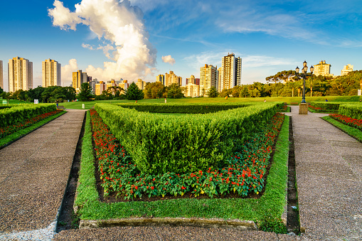 Botanical garden of Curitiba and surrounding neighborhoods, Brazil