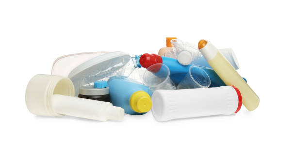 istock Pile of plastic garbage on white background 1413654593