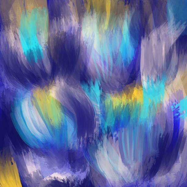 istock Digital art.Abstract colorful art background. 1413657027